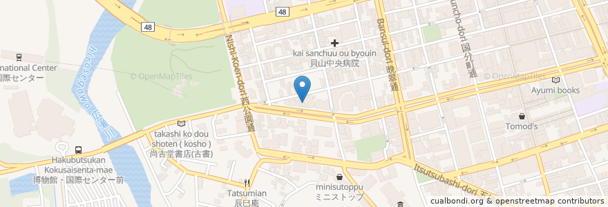 Mapa de ubicacion de フレンチレストラン プレジール en Jepun, 宮城県, 仙台市, 青葉区.