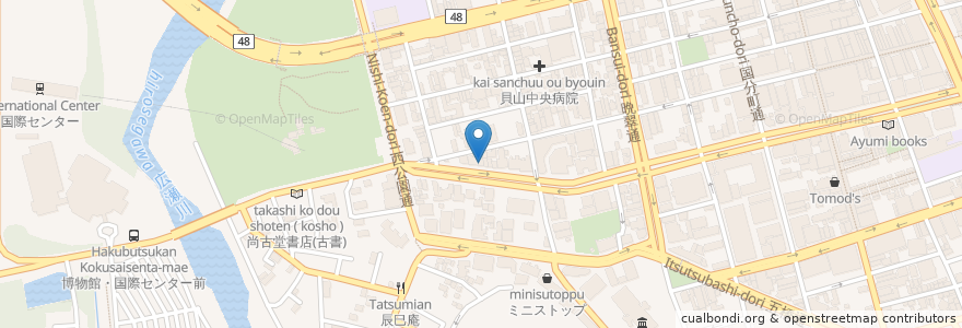 Mapa de ubicacion de 東昇飯店 en Japan, Miyagi Prefecture, Sendai, Aoba Ward.