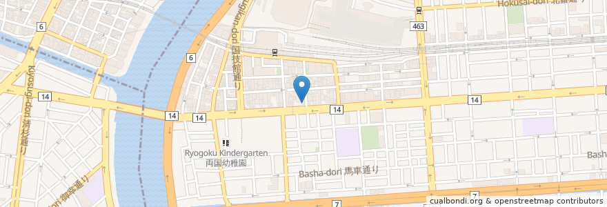 Mapa de ubicacion de やよい軒 en 日本, 东京都/東京都, 墨田区.
