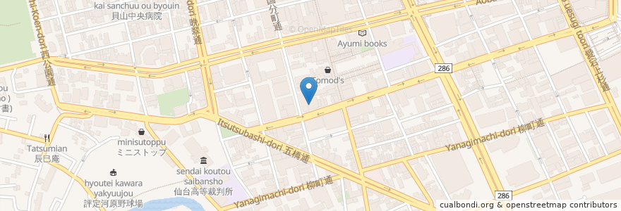 Mapa de ubicacion de メゾン・ド・リア・フィーユ en 日本, 宮城県, 仙台市, 青葉区.