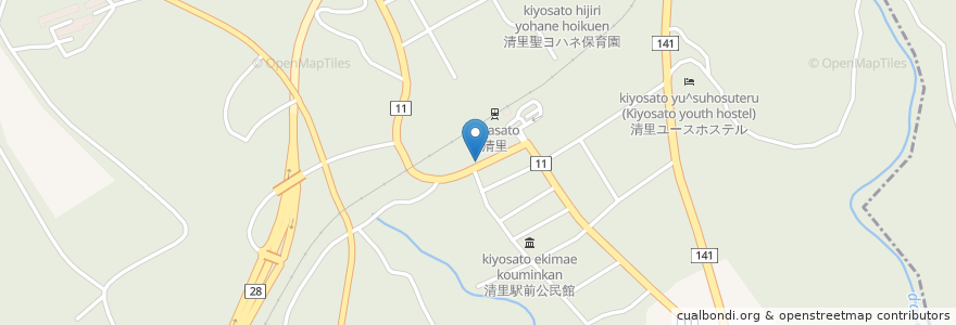 Mapa de ubicacion de 北杜警察署清里警察官駐在所 en Japão, 山梨県, 北杜市.