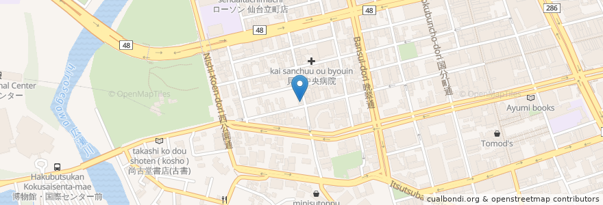 Mapa de ubicacion de ロカーレ en Japan, 宮城県, 仙台市, 青葉区.