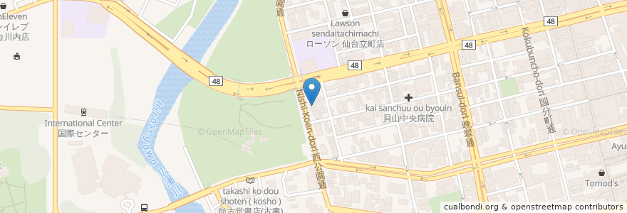 Mapa de ubicacion de メゾン・ドゥ・クチュール Kyoko en 일본, 미야기현, 仙台市, 青葉区.