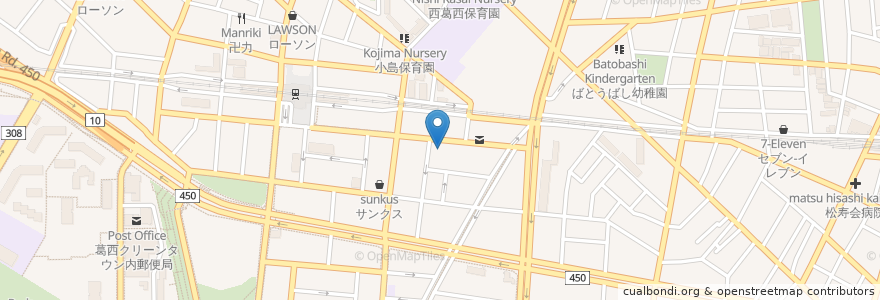 Mapa de ubicacion de カルカッタ ミナミ en Япония, Токио, Эдогава.