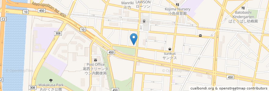 Mapa de ubicacion de エルトリート en Japonya, 東京都, 江戸川区.