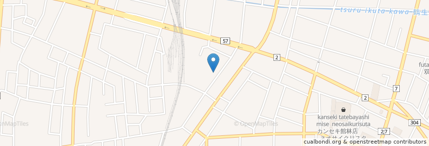 Mapa de ubicacion de 川村眼科医院 en Япония, Гумма, 館林市.