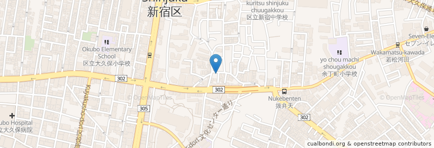 Mapa de ubicacion de まんま en Giappone, Tokyo, Shinjuku.