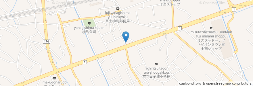 Mapa de ubicacion de 一番亭 en 일본, 시즈오카현, 富士市.