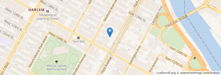 Mapa de ubicacion de United New Church of Christ en États-Unis D'Amérique, New York, New York, New York County, Manhattan, Manhattan Community Board 11.