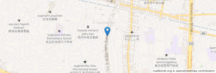 Mapa de ubicacion de Daddy's Socks en Japón, Tokio, Suginami.