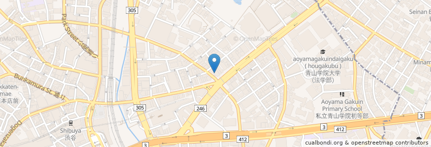 Mapa de ubicacion de 八千代銀行 en اليابان, 東京都, 渋谷区.