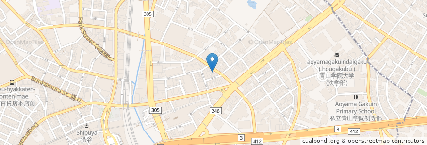 Mapa de ubicacion de Asterisk 1103 en Japan, 東京都, 渋谷区.