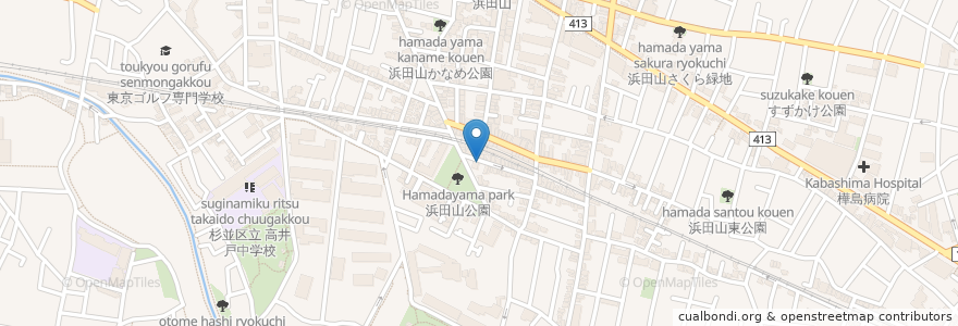 Mapa de ubicacion de サザン調剤薬局 en Japão, Tóquio, 杉並区.