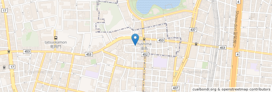 Mapa de ubicacion de やなか珈琲店 en 日本, 東京都.