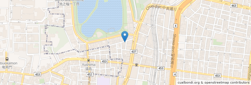 Mapa de ubicacion de ふたご en Japonya, 東京都, 台東区.