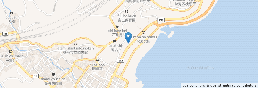 Mapa de ubicacion de 88TEES CAFE en 日本, 静岡県, 熱海市.