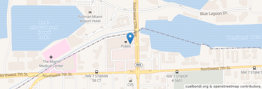 Mapa de ubicacion de Starbucks en Stati Uniti D'America, Florida, Contea Di Miami-Dade.