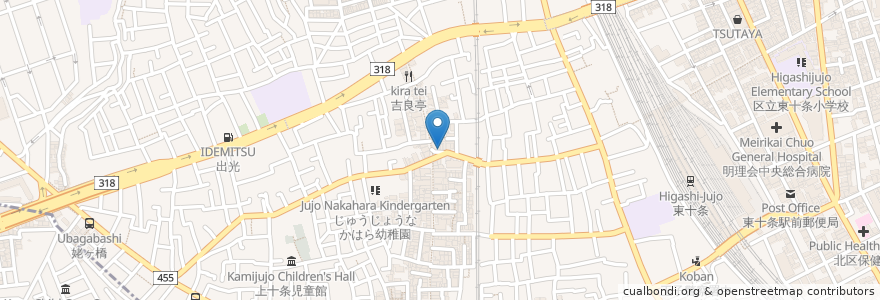 Mapa de ubicacion de お好み焼き EDWARD en Japão, Tóquio, 北区.