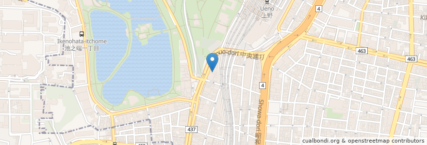 Mapa de ubicacion de カラオケビッグエコー en 일본, 도쿄도, 다이토구.