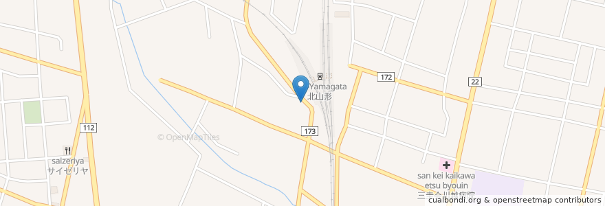 Mapa de ubicacion de 酔い処 en Jepun, 山形県, 山形市.