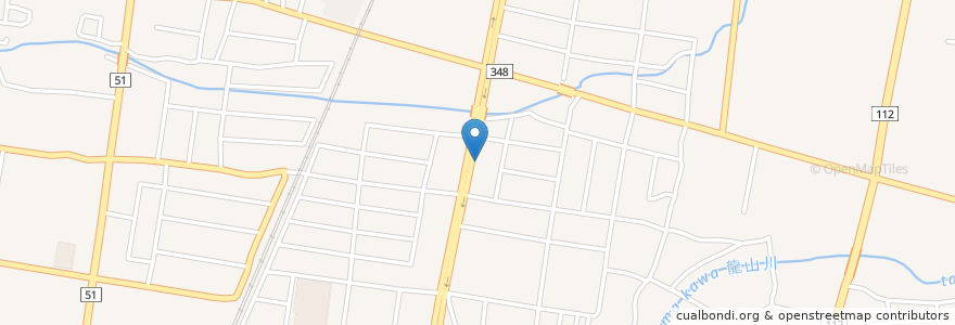 Mapa de ubicacion de つる福 en 일본, 야마가타현, 山形市.