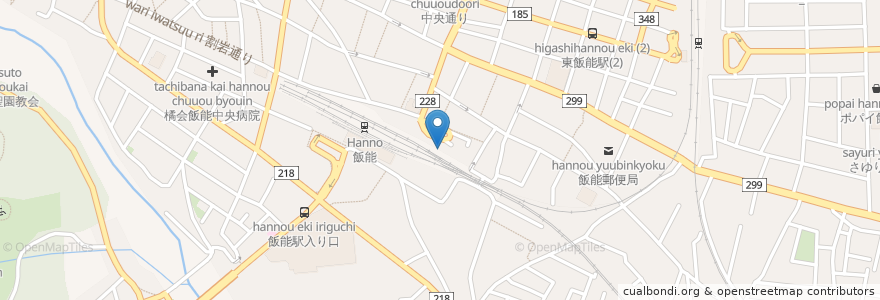 Mapa de ubicacion de 飯能駅前交番 en Jepun, 埼玉県, 飯能市.