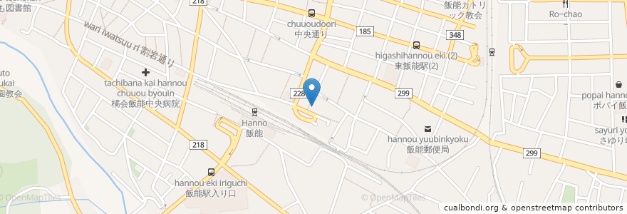 Mapa de ubicacion de 日本キリスト教団飯能教会 en اليابان, 埼玉県, 飯能市.