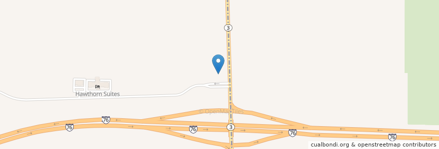 Mapa de ubicacion de Hardee's en Amerika Syarikat, Ohio, Medina County, Guilford Township, Seville.