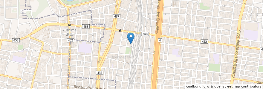 Mapa de ubicacion de ココカラファイン en 日本, 東京都, 台東区.