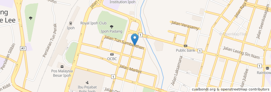 Mapa de ubicacion de Restoran Daun Pisang Kala Villas en Maleisië, Perak.