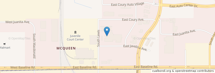Mapa de ubicacion de Maricopa County Family Court en Stati Uniti D'America, Arizona, Maricopa County, Mesa.