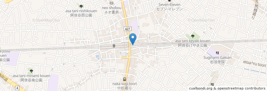 Mapa de ubicacion de chawan en 日本, 东京都/東京都, 杉並区.