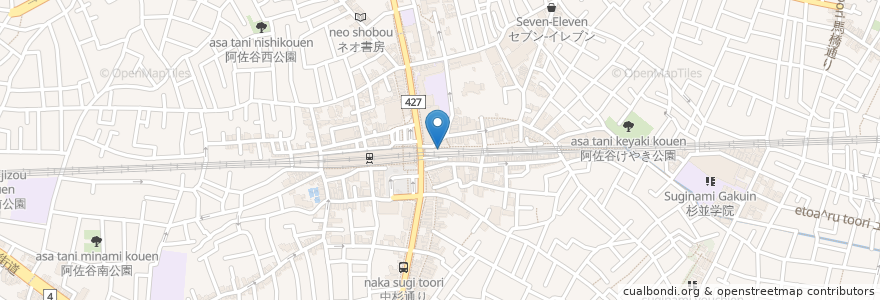 Mapa de ubicacion de Antipasto Bar en Japan, Tokio, 杉並区.