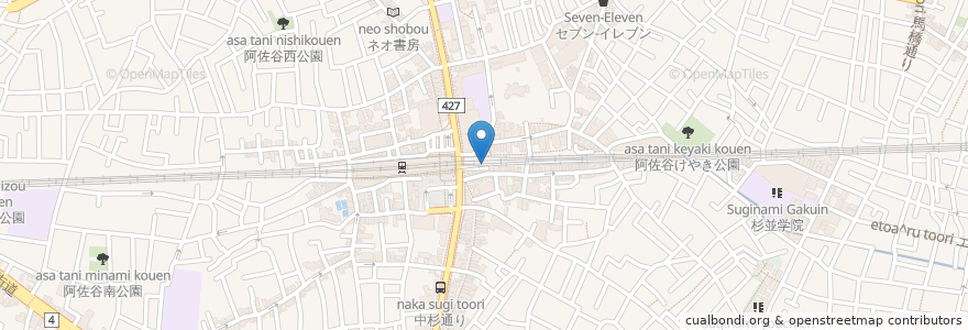 Mapa de ubicacion de SWEET CACTUS en اليابان, 東京都, 杉並区.