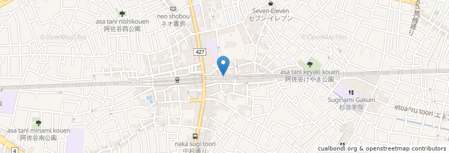 Mapa de ubicacion de PIZZA FORNO CAFE en اليابان, 東京都, 杉並区.