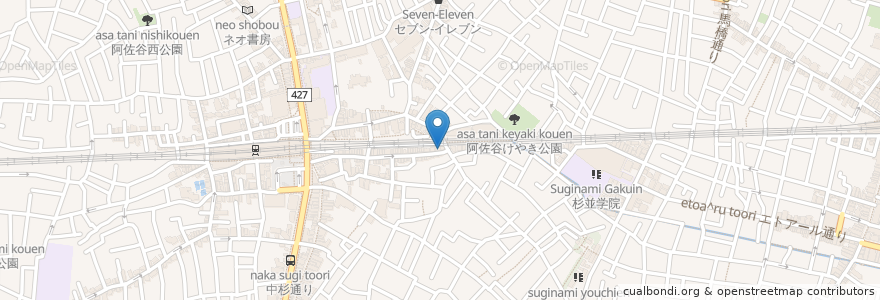 Mapa de ubicacion de KATATSUMURI BAR en Japon, Tokyo, 杉並区.