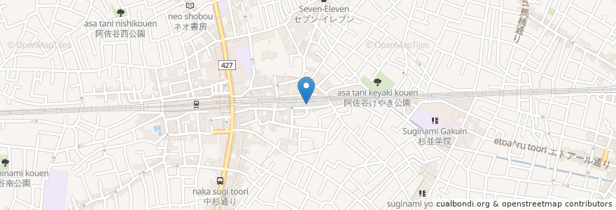 Mapa de ubicacion de スナック ヒロ en Japonya, 東京都, 杉並区.