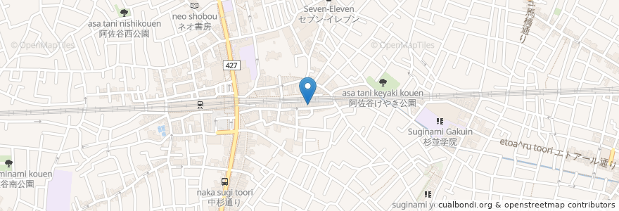 Mapa de ubicacion de FUNKEY en 日本, 东京都/東京都, 杉並区.