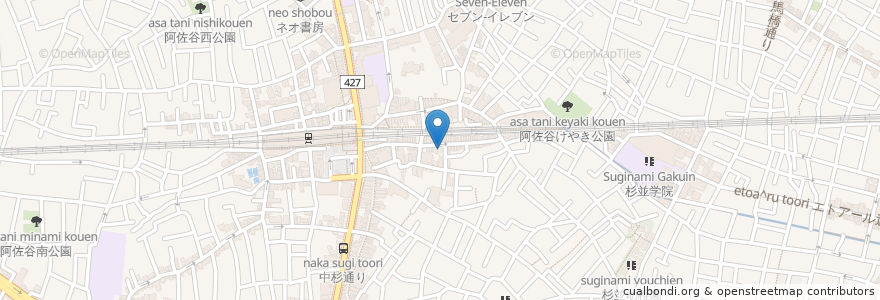 Mapa de ubicacion de Asagaya Cafe en Japonya, 東京都, 杉並区.