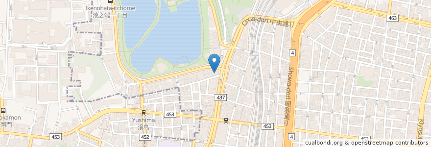 Mapa de ubicacion de 佐渡ヶ島へ渡れ en اليابان, 東京都, 台東区.