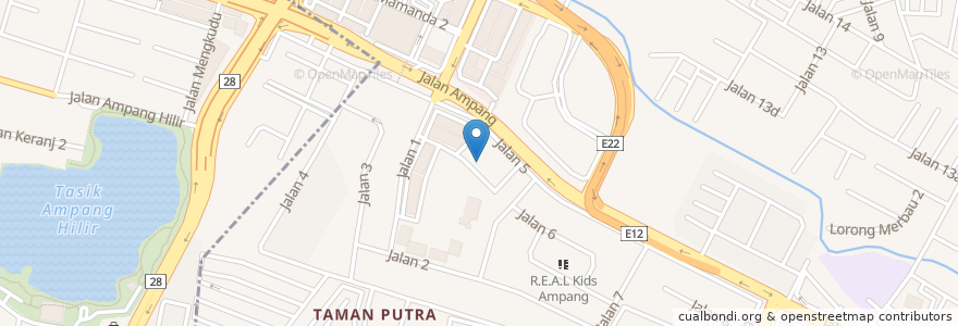 Mapa de ubicacion de Restoran Korea Su Ok San BBQ en 말레이시아, 슬랑오르, Majlis Perbandaran Ampang Jaya.