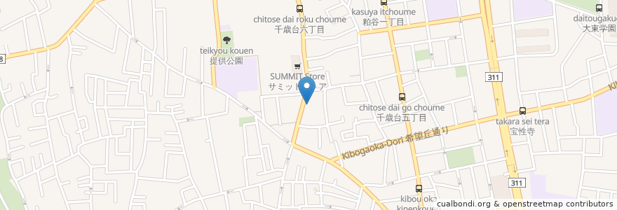 Mapa de ubicacion de 世田谷デンタルオフィス en Giappone, Tokyo, 世田谷区.