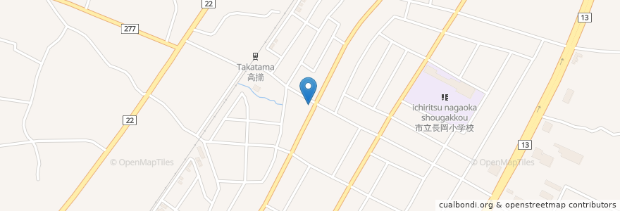 Mapa de ubicacion de カレーやSan en Japón, Prefectura De Yamagata, 天童市.
