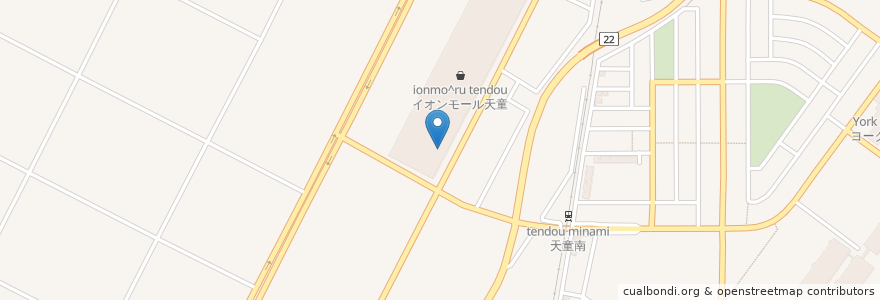 Mapa de ubicacion de 鎌倉パスタ イオンモール天童店 en Japón, Prefectura De Yamagata, 天童市.