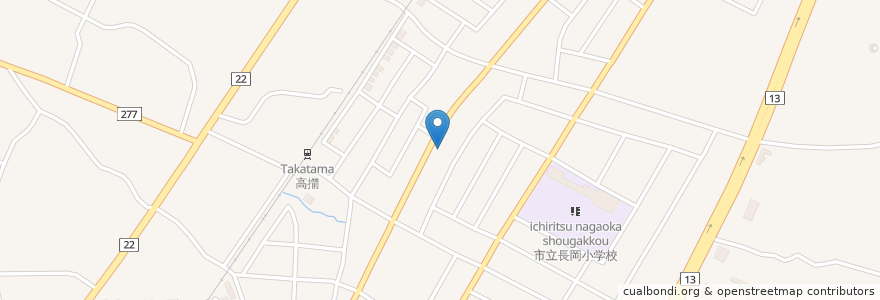 Mapa de ubicacion de 菅原内科胃腸科医院 en Japon, Préfecture De Yamagata, 天童市.