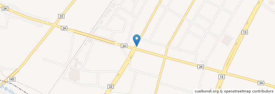 Mapa de ubicacion de 荘内銀行 長岡支店 en Japonya, 山形県, 山形市, 天童市.