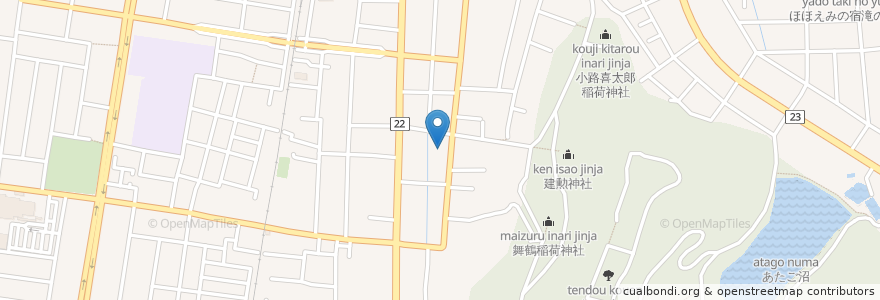 Mapa de ubicacion de 舞鶴保育園 en Japão, 山形県, 天童市.