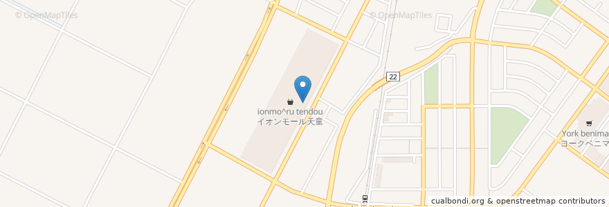 Mapa de ubicacion de カルディコーヒーファーム en Japão, 山形県, 天童市.