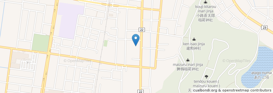 Mapa de ubicacion de 大浪歯科医院 en 日本, 山形県, 天童市.