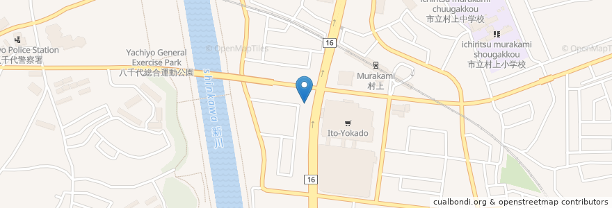 Mapa de ubicacion de マクドナルド en 日本, 千葉県, 八千代市.